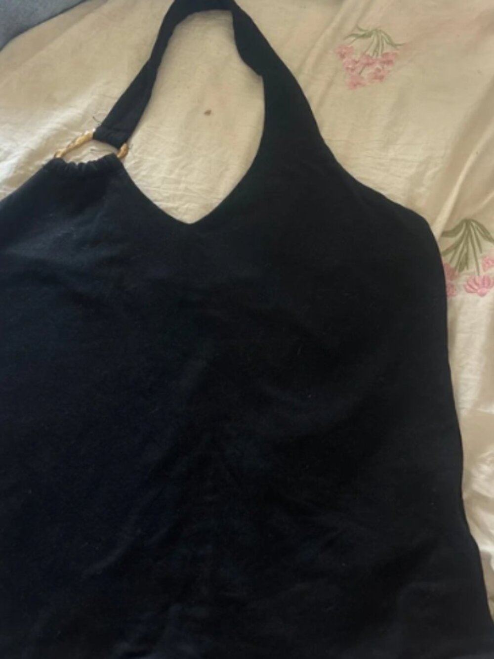 Black halter top